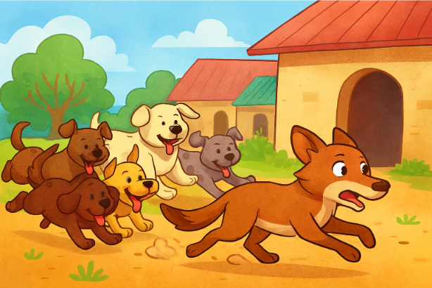 The Story of the Blue Jackal background picture