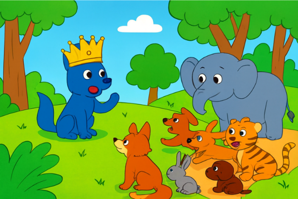 The Story of the Blue Jackal background picture