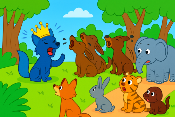 The Story of the Blue Jackal background picture