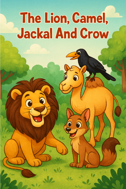 The Lion, Camel, Jackal And Crow