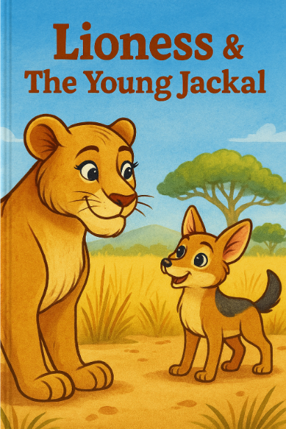 Lioness & The Young Jackal